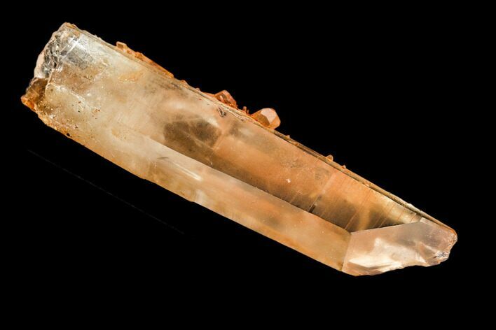 Long, Tangerine Quartz Crystal - Madagascar #112836